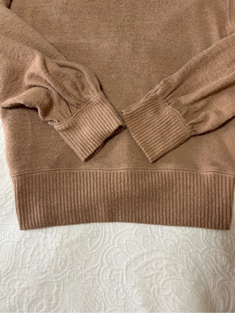 Abercrombie & Fitch Soft A&F Cozy Tie Front Cardigan Brown Tan XS Long Sleeve - Picture 5 of 6